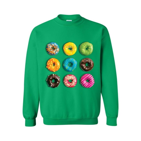 Mens Sweatshirts and Hoodies - Love Food Donuts Doughnuts