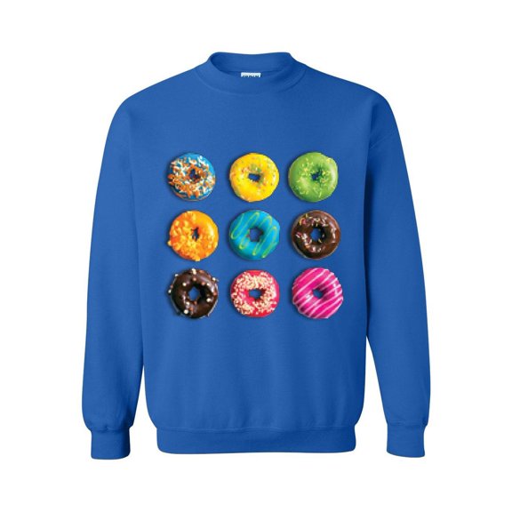 Mens Sweatshirts and Hoodies - Love Food Donuts Doughnuts