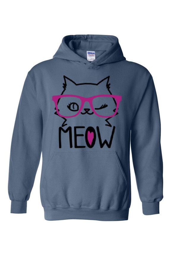 Mens Sweatshirts and Hoodies - Meow Cute Cat Kitty