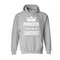 thumbnail image 1 of Mens Sweatshirts and Hoodies - Princess are Born in January, 1 of 5