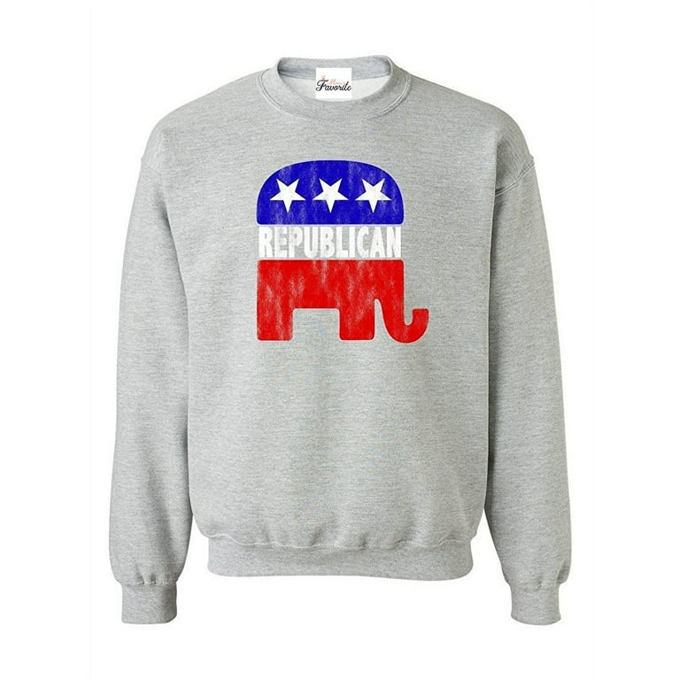 Mens Sweatshirts and Hoodies Republican Elephant