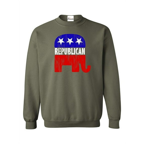 Mens Sweatshirts and Hoodies - Republican Elephant