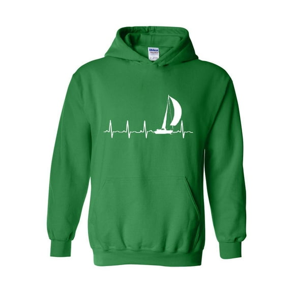 Mens Sweatshirts and Hoodies - Sailing Heartbeat