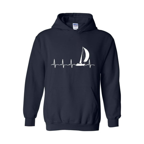Mens Sweatshirts and Hoodies - Sailing Heartbeat
