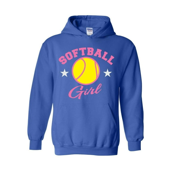 Mens Sweatshirts and Hoodies - Softball Girl