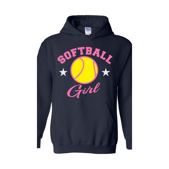 Mens Sweatshirts and Hoodies - Softball Girl