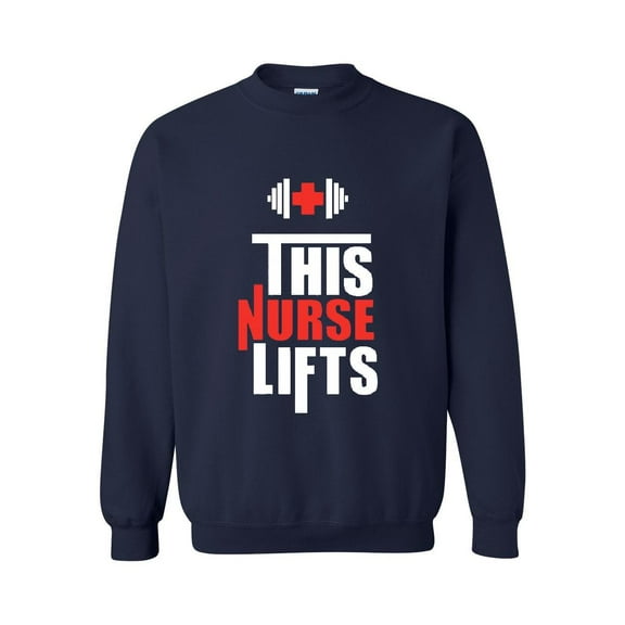 Mens Sweatshirts and Hoodies - This Nurse Lifts