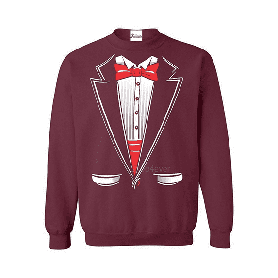 Mens Sweatshirts and Hoodies - Tuxedo Prom Costume
