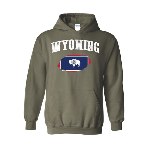 Mens Sweatshirts and Hoodies - Wyoming Flag