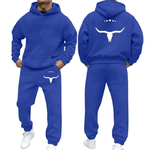 Mens Sweatsuit 2 Piece Set Hoodies and Sweatpants Sets 2025 Casual Jogging Gym Sweat Suits Athletic Tracksuit Outfits