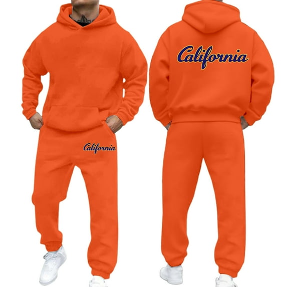 Mens Sweatsuit 2 Piece Set Hoodies and Sweatpants Sets 2025 Casual Jogging Gym Sweat Suits Athletic Tracksuit Outfits
