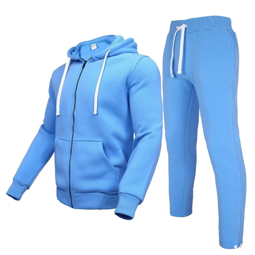 Mens Sweatsuits 2 Piece Casual Athletic Long Sleeve Tracksuit Set