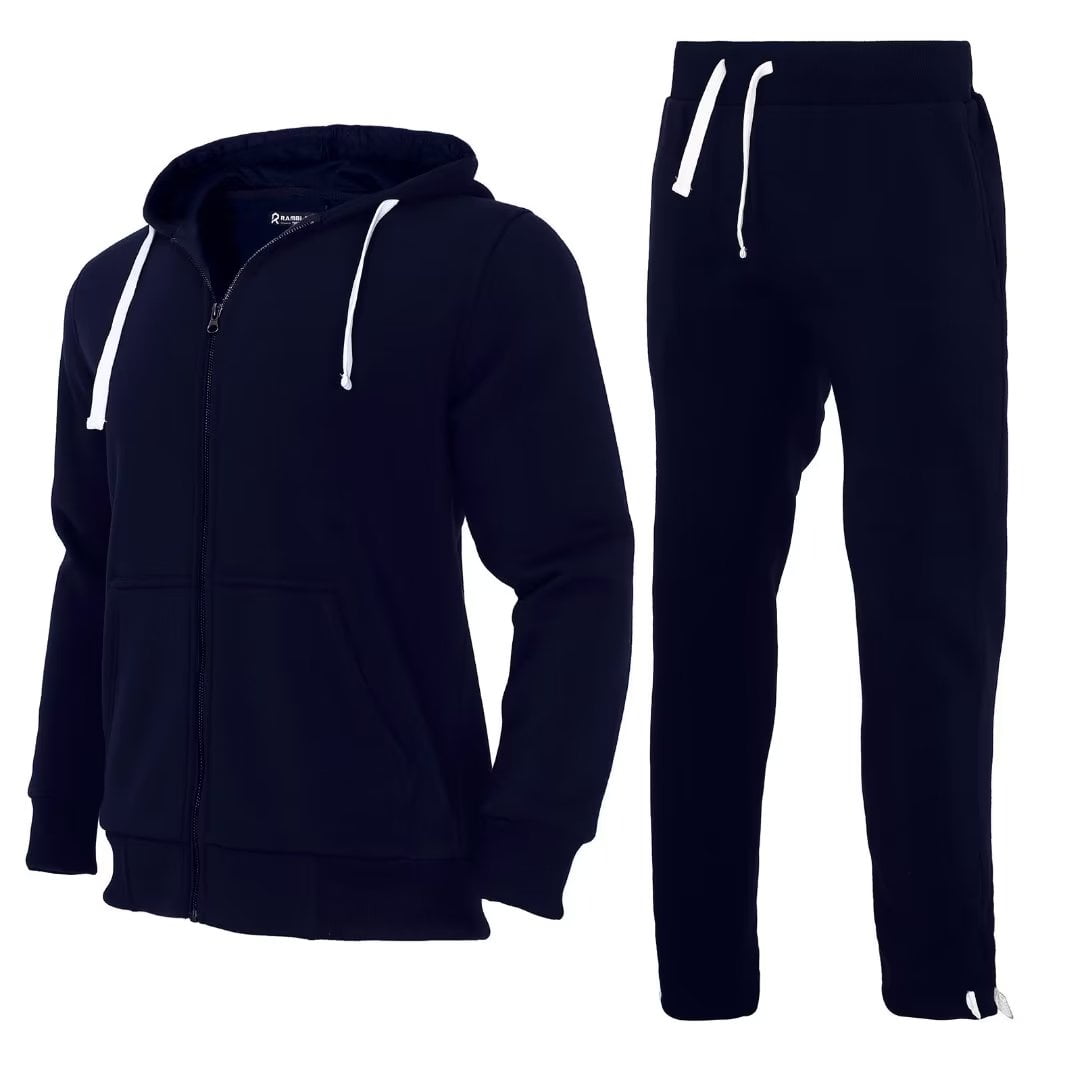 Mens Sweatsuits 2 Piece Casual Athletic Long Sleeve Tracksuit Set ...
