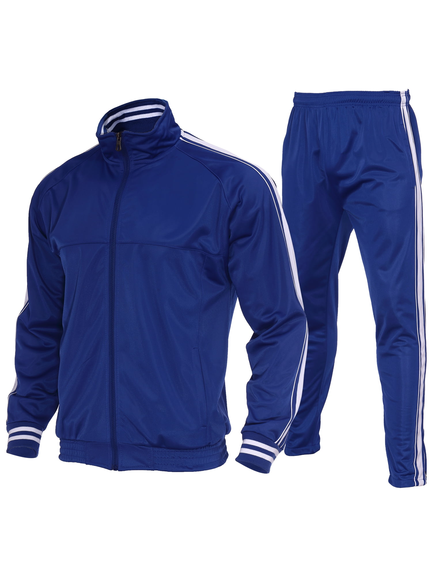 Mens Sweatsuits 2 Piece Casual Athletic Long Sleeve Tracksuit Set