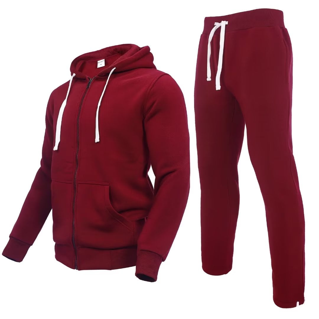 Mens Sweatsuits 2 Piece Casual Athletic Long Sleeve Tracksuit Set