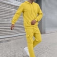 thumbnail image 1 of Mens Sweatsuits 2 Piece Set Hoodies and Cargo Sweatpants Set Casual Athletic Tracksuits Winter Jogging Suit, 1 of 9