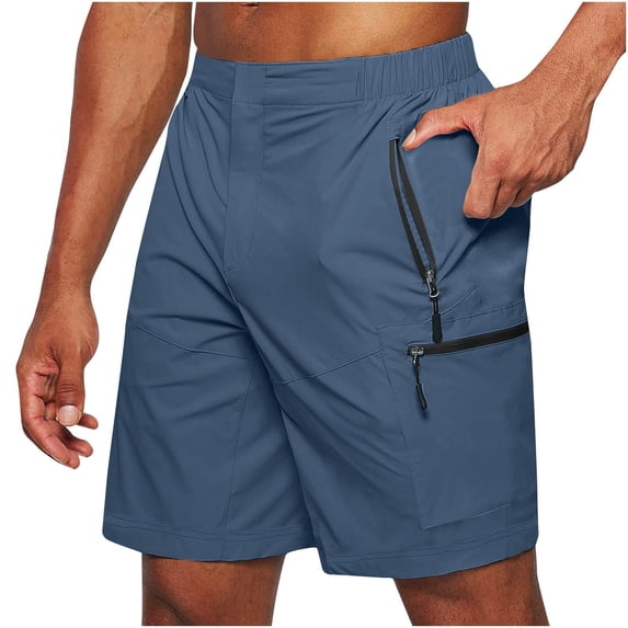 Mens Swim Cargo Shorts Various Pockets Quick Dry Slim Fit 5 Inch Inseam