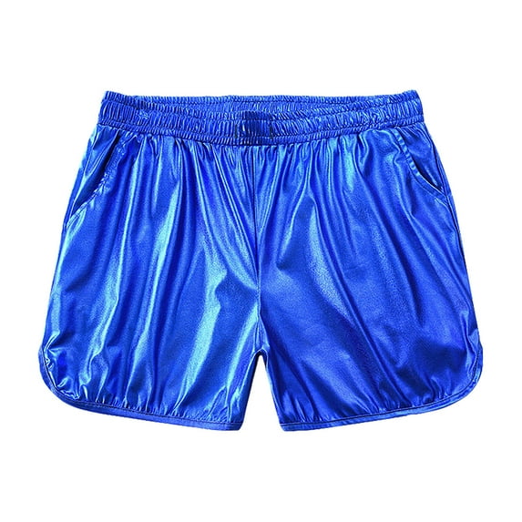 Mens Swim Men's Beach Shorts Men's Summer Solid Color Pearlite Layer Performance Beach Fitness Run Casual Sports Breathability Super Short Pants Ndbuld Savings Up to 30% off Blue 4XL