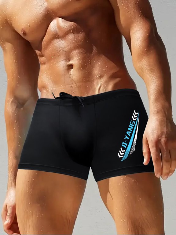 Mens Swim Short Beach Short for Men Swimming Bathing Suits Swimwear Surfing Printing Summer Fun Swim Trunks Beachwear Washable 