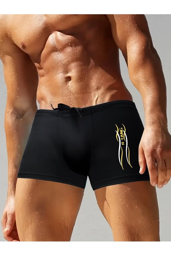 Mens Swim Short Beach Short for Men Swimming Bathing Suits Swimwear Surfing Printing Summer Fun Swim Trunks for Summer Pool
