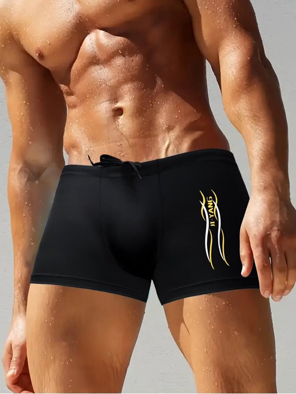 Mens Swim Short Beach Short for Men Swimming Bathing Suits Swimwear Surfing Printing Summer Fun Swim Trunks for Summer Pool