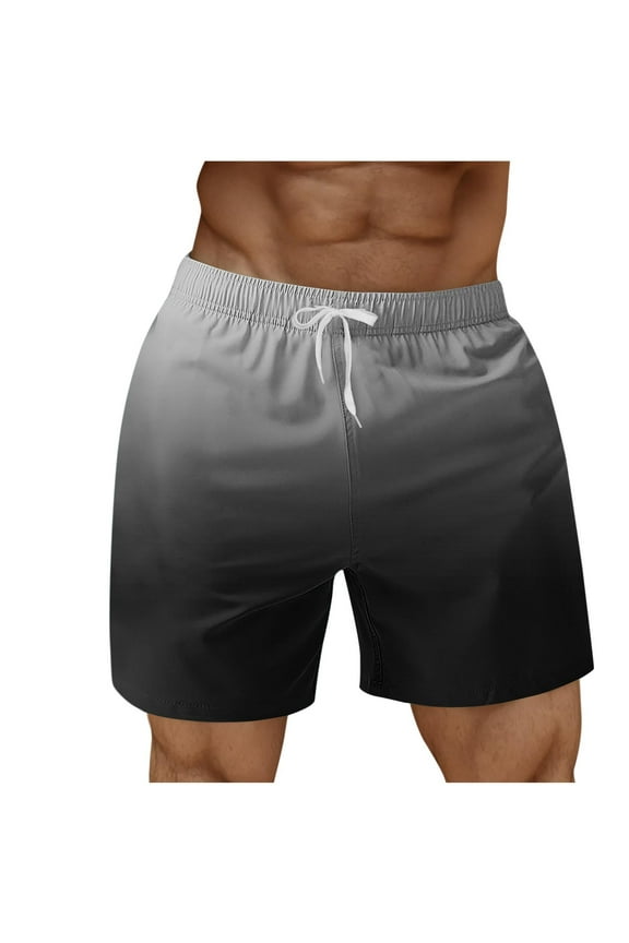 Mens Swim Shorts, Men's Big & Tall Swim Trunks No Liner Board Shorts Quick Dry Bathing Suit Swimming Beach Shorts for Men S-5XL