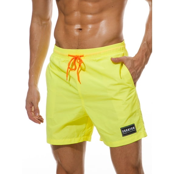 Men Swim Shorts Bottom Trunks Pants Board Shorts Boardshorts Summer Swimwear Swimsuit Beachwear Casual Surfing Swimming Bathing Suit Quick Dry XL-XS