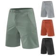 thumbnail image 1 of lcziwo Mens Swim Shorts with Pockets Knee Length Golf Dress Shorts Big and Tall Camping Fishing Casual Hiking Shorts Orange L, 1 of 7
