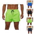 thumbnail image 1 of Mens Swim Trunks 2026 Summer Casual Elastic Waist Quick Drying Swim Shorts with Pockets Beach Shorts, 1 of 8