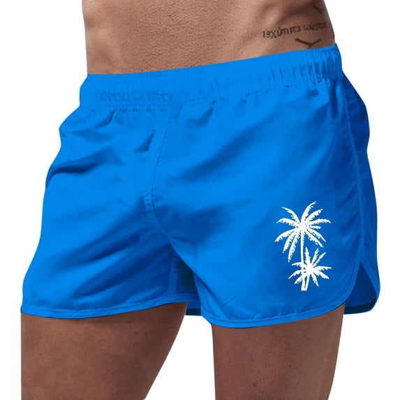 Mens Swim Trunks 5 Inch Drawstring Swimming Shorts with Pockets Swimwear Bathing Suit Comfort for Beach