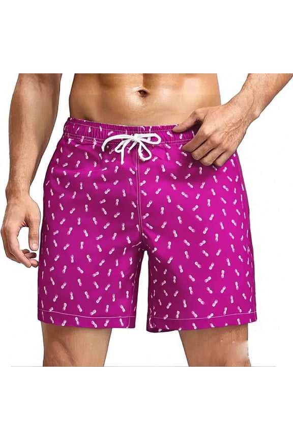 Mens Swim Trunks 5" with Mesh Lining Quick Dry Bathing Suits for Men Black Wave Size m