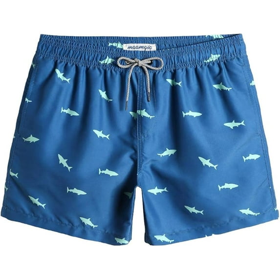 Mens Swim Trunks 5" with Mesh Lining Quick Dry Bathing Suits for Men Swim Shorts Swimwear