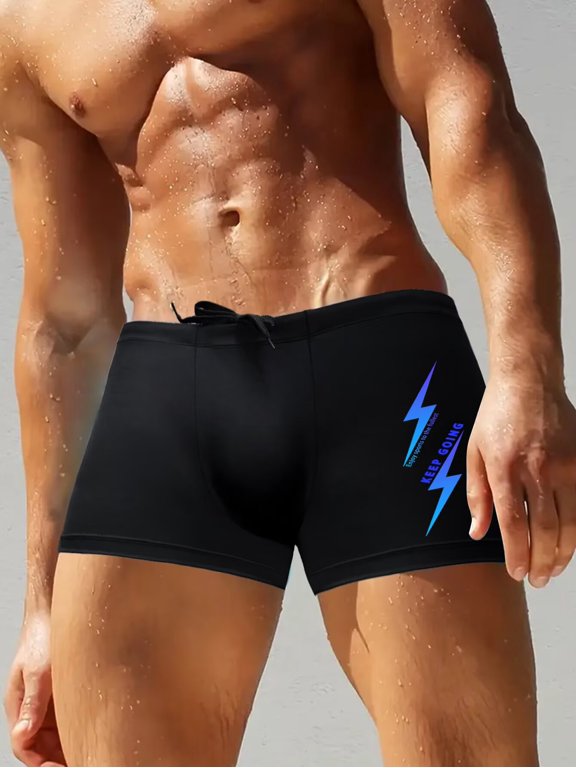 Mens Swim Trunks Beach Short for Men Swimming Bathing Suits Swimwear Surfing Printing Swim Trunks Shorts