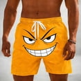 thumbnail image 1 of Mens Swim Trunks Board Shorts Funny Cartoon Face Print Swimming Trunks Quick Dry Beach Shorts Casual Summer Shorts, 1 of 6