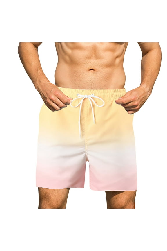 Mens Swim Trunks Board Shorts Quick Dry Swimming Shorts Summer Hawaiian Funny Swimwear Sports Beachwear Shorts