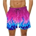 thumbnail image 1 of Mens Swim Trunks Broad Swim Shorts Quick Dry Bathing Suit Swimsuit Set with Pockets, 1 of 4