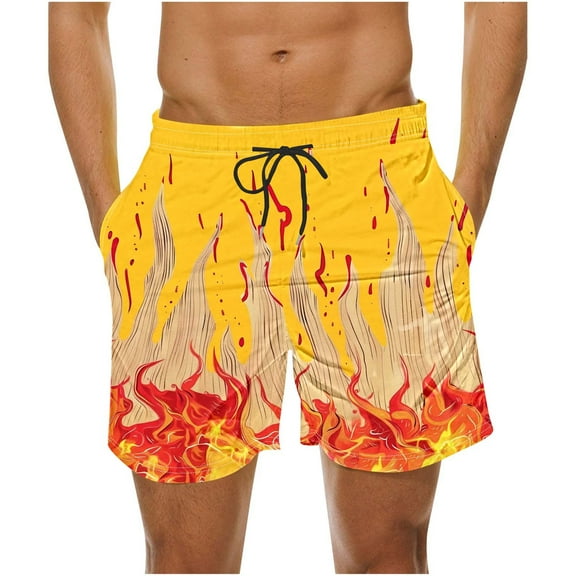 Mens Swim Trunks Broad Swim Shorts Quick Dry Bathing Suit Swimsuit Set with Pockets