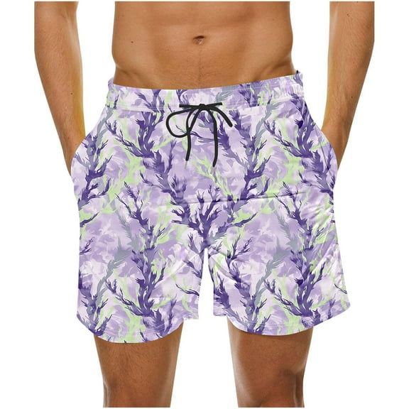 Mens Swim Trunks Broad Swim Shorts Quick Dry Bathing Suit Swimsuit Set with Pockets