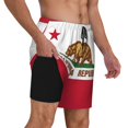 thumbnail image 1 of Mens Swim Trunks California Quick Dry Board Shorts with Compression Liner, 1 of 6