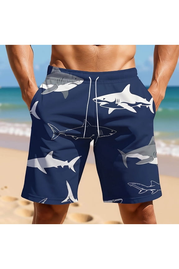 Mens Swim Trunks Casual 9 Inch Bathing Suit Lightweight Summer Beach Surfing Holiday Board Shorts Swimwear for Men Blue M