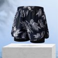 thumbnail image 1 of Mens Swim Trunks Elastic Waist Lightweight Loose Quick Dry Swimwear Summer Beach Surfing Swim Shorts with Pockets M-4XL, 1 of 3