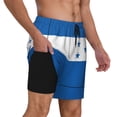 thumbnail image 1 of Mens Swim Trunks Flag Of Honduras Quick Dry Board Shorts with Compression Liner, 1 of 6