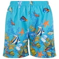 thumbnail image 1 of Mens Swim Trunks, Male Swimwear Shorts Side Pockets Mesh Lining, Under the Sea, Medium, 1 of 4