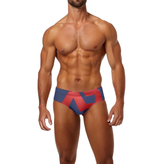 Mens Swim Trunks Men's Bikini Quick Dry Low Rise Swimming Briefs with Adjustable Drawstring Swimwear Mens Bathing Suit Dark Blue XXL