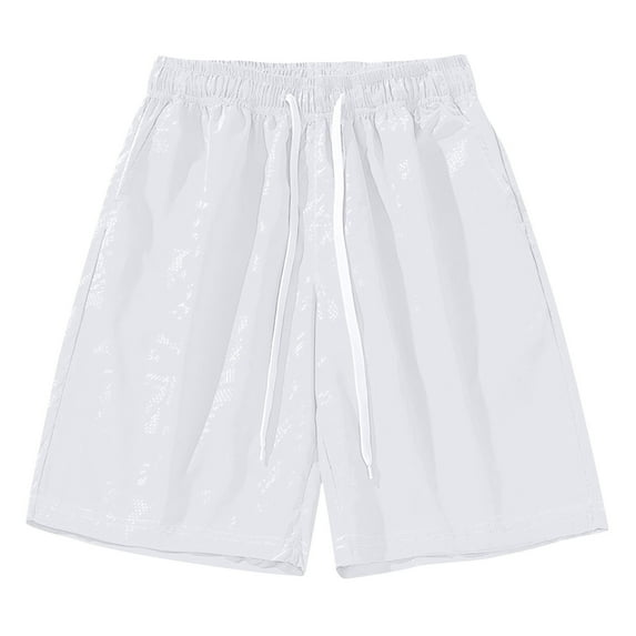 Mens Swim Trunks, Men's Quick Dry Shorts Casual Elastic Waist Drawstring Summer Beach Vacation Yoga Golf Shorts with Pockets M-4XL