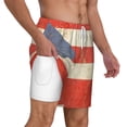 thumbnail image 1 of Mens Swim Trunks Puerto-Rico-Flag Quick Dry Board Shorts with Compression Liner, 1 of 6