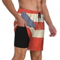 thumbnail image 1 of Mens Swim Trunks Puerto-Rico-Flag Quick Dry Board Shorts with Compression Liner, 1 of 6