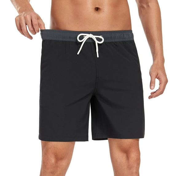 Mens Swim Trunks Quick Dry Bathing Suit 5 Inch Inseam Board Shorts with Pocket