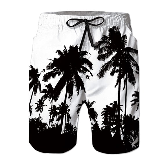 BounceUp Mens Swim Trunks Quick Dry Beach Board Shorts with Pockets Mesh Lining Beach Swimwear