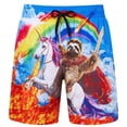 thumbnail image 1 of BounceUp Mens Swim Trunks Quick Dry Beach Board Shorts with Pockets Mesh Lining Beach Swimwear, 1 of 7